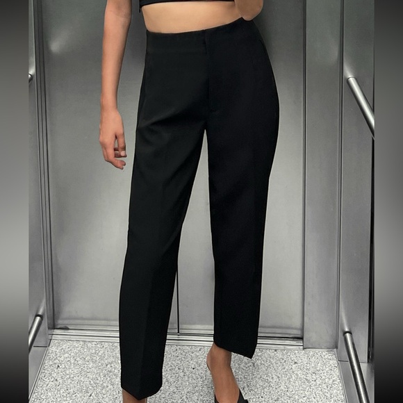 Zara high waist trousers - black 9929/132 - Picture 1 of 8
